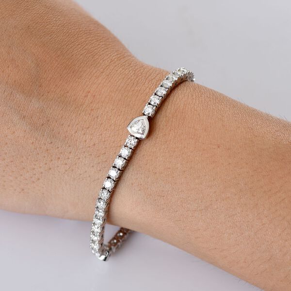 D’joy Moissanit Armband ca. 20 cm 925 Silber rhodiniert ca. 6,93 ct. image number 2